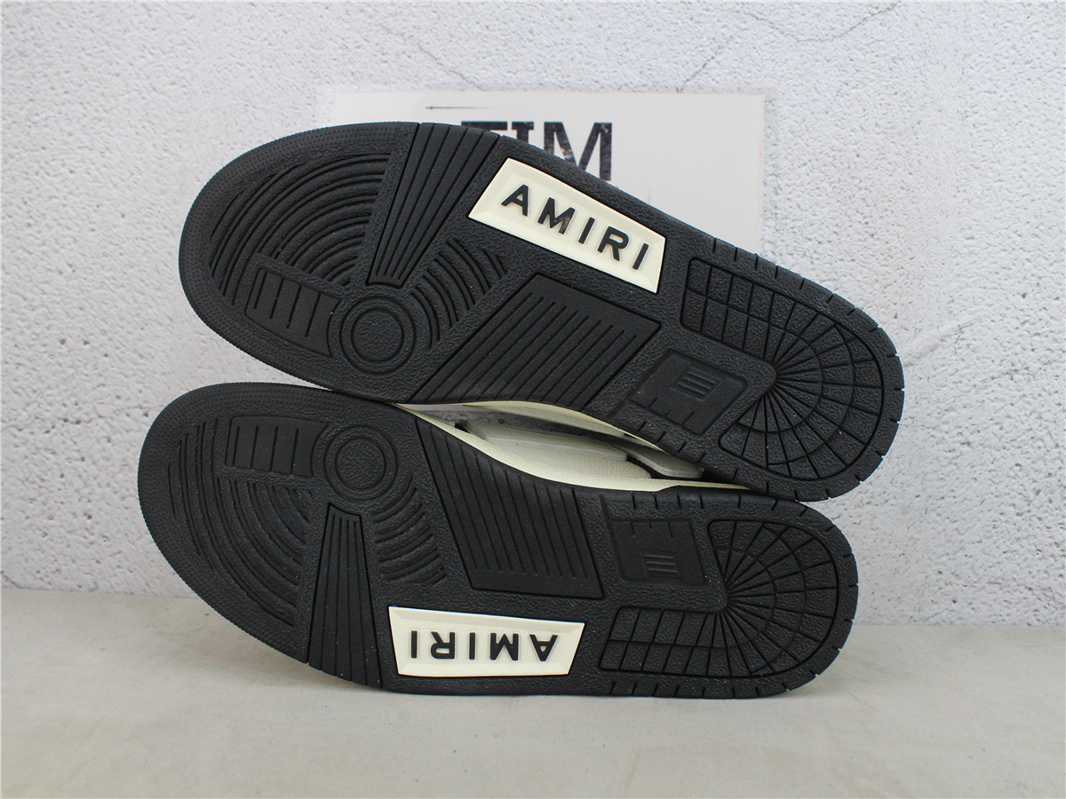 AMIRI Skeleton Low-Top BLACK WHITE Sneakers